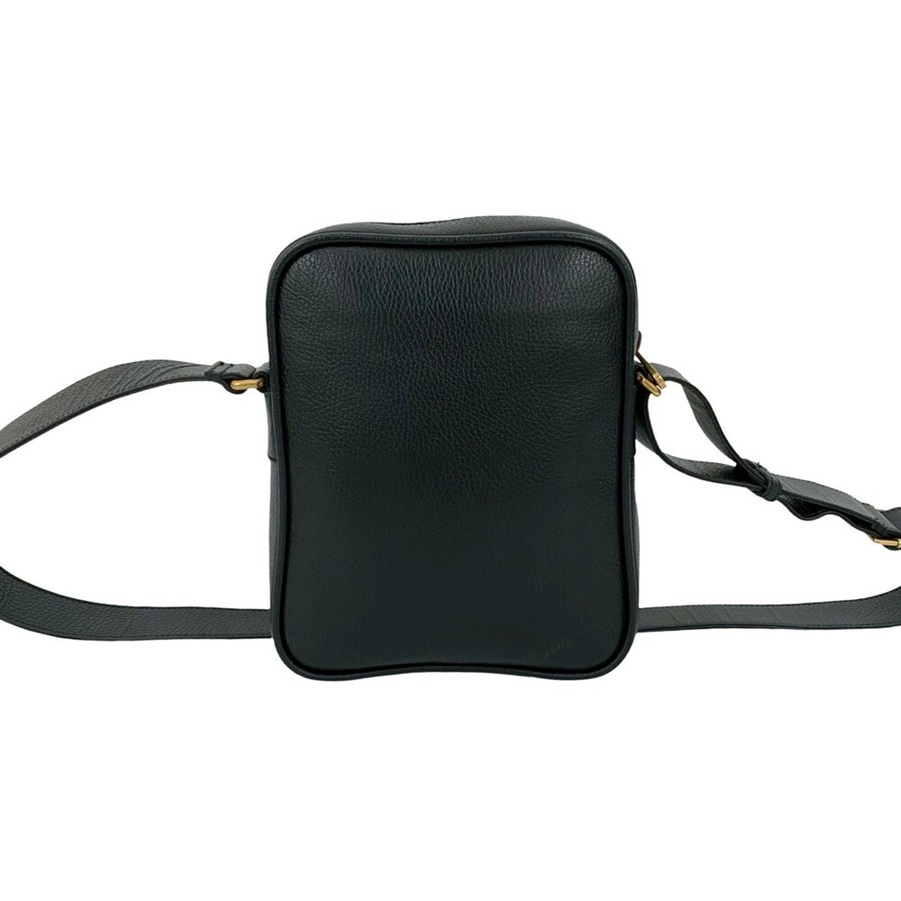 GUCCI Black Leather Pochette Shoulder Bag - Picture 3 of 10
